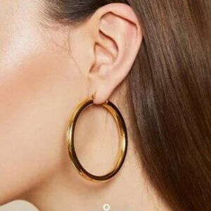 BYCHARI Sade L Hoops in Gold